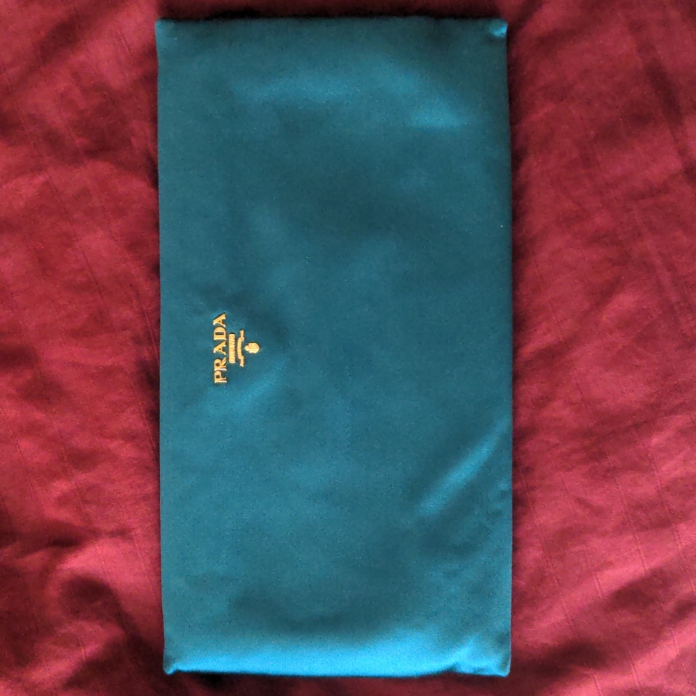 Prada Oversized Satin Clutch